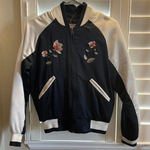 silence + noise Satin Bomber